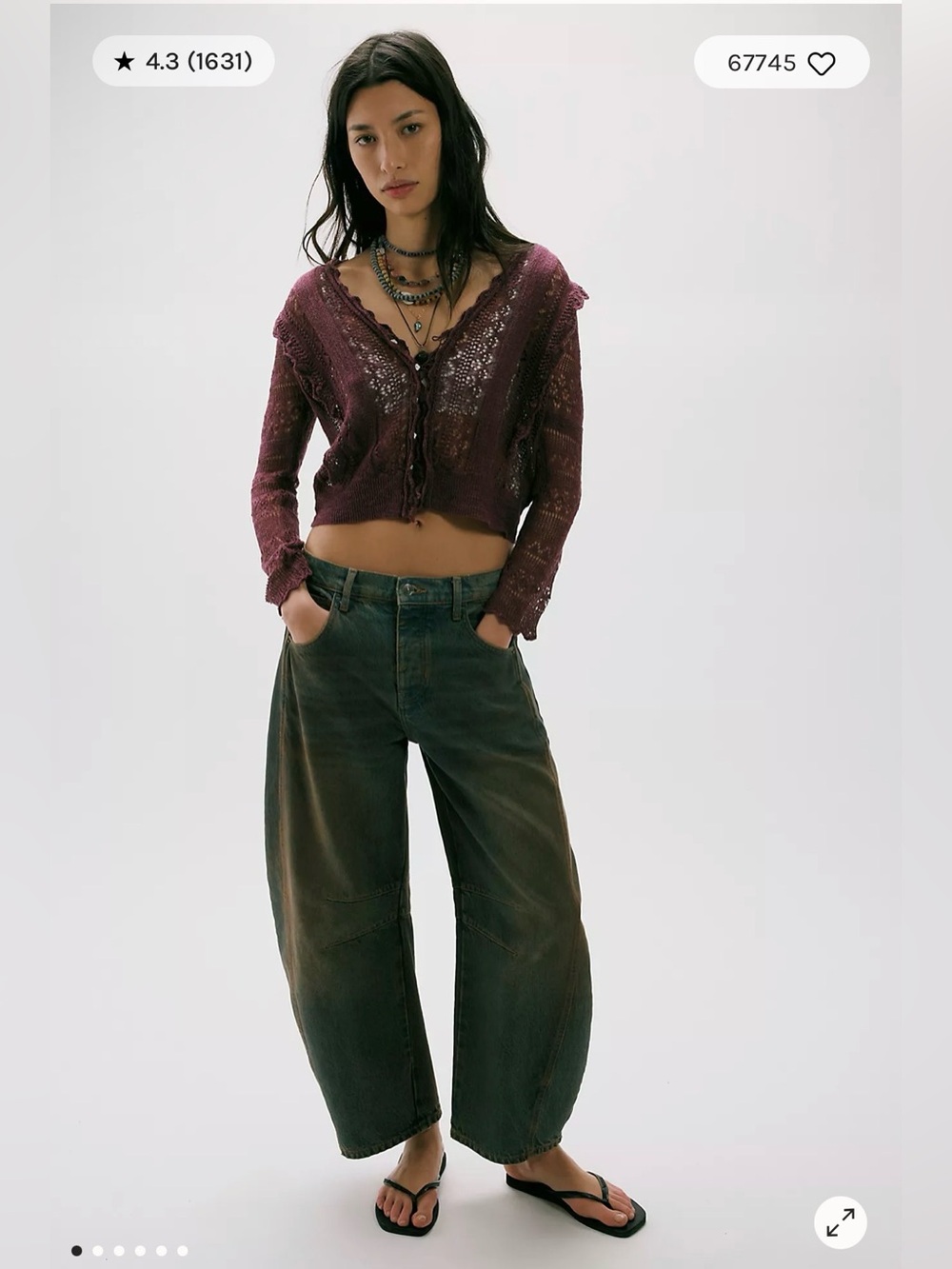 We The Free Teal High-Rise Denim Pants